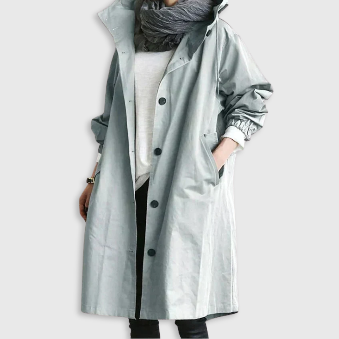 Eleganter Damen-Trenchcoat mit Gürtel