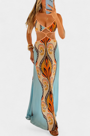 Sytella – Damenkleid mit Cut-out-Details und offenem Rücken – Ansicht 4