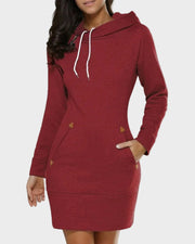 Haven – Kapuzenkleid aus Baumwollmischgewebe – Ansicht 6