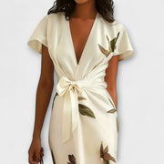 Damen-A-Linienkleid aus Satin – Ansicht 2