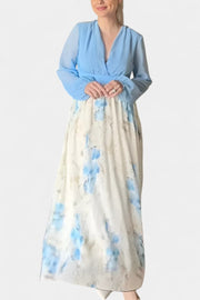 Eliane – Florales Maxikleid für Damen mit V-Ausschnitt – Ansicht 7
