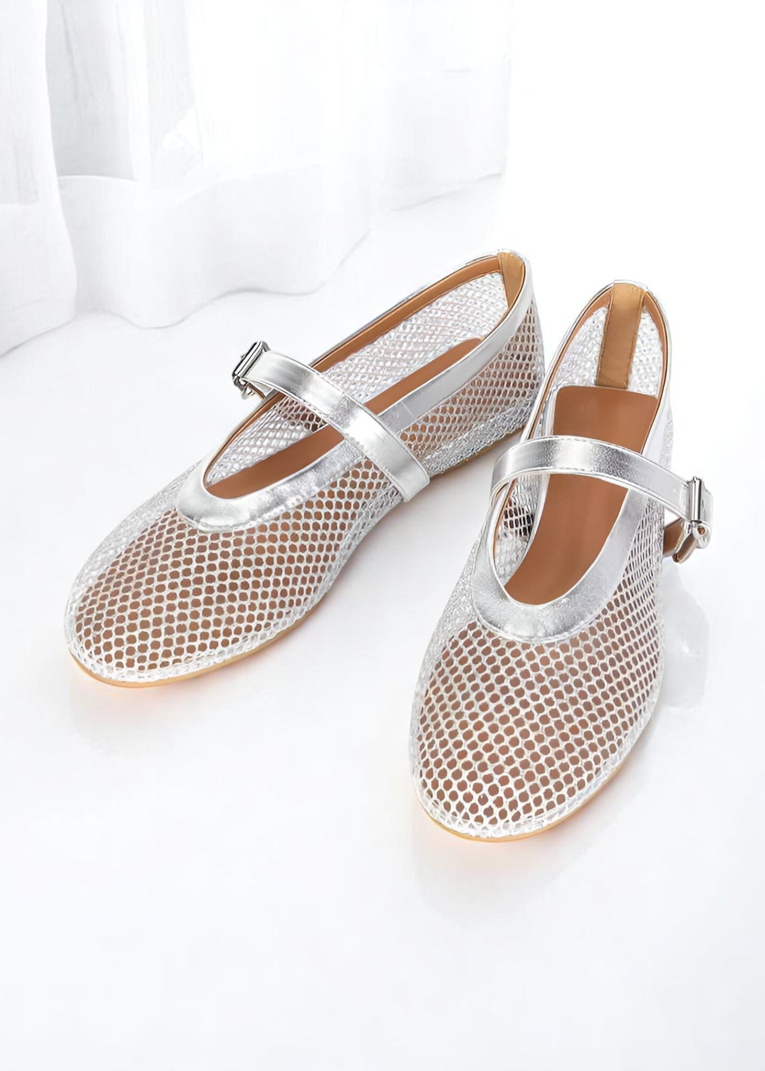 Damen-Ballerinas Luna aus Mesh – Ansicht 6
