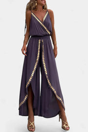 Donatella – Damen-Jumpsuit mit goldenen Details – Ansicht 2