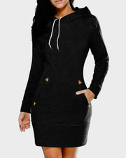 Haven – Kapuzenkleid aus Baumwollmischgewebe – Ansicht 7