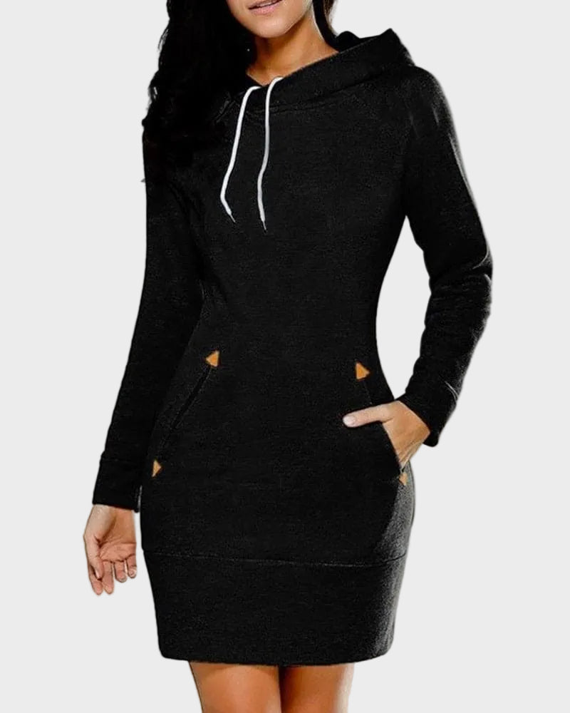 Haven – Kapuzenkleid aus Baumwollmischgewebe – Ansicht 7