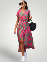 Evi – Florales Wickelkleid für Damen