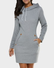 Haven – Kapuzenkleid für Damen aus Baumwollmischung