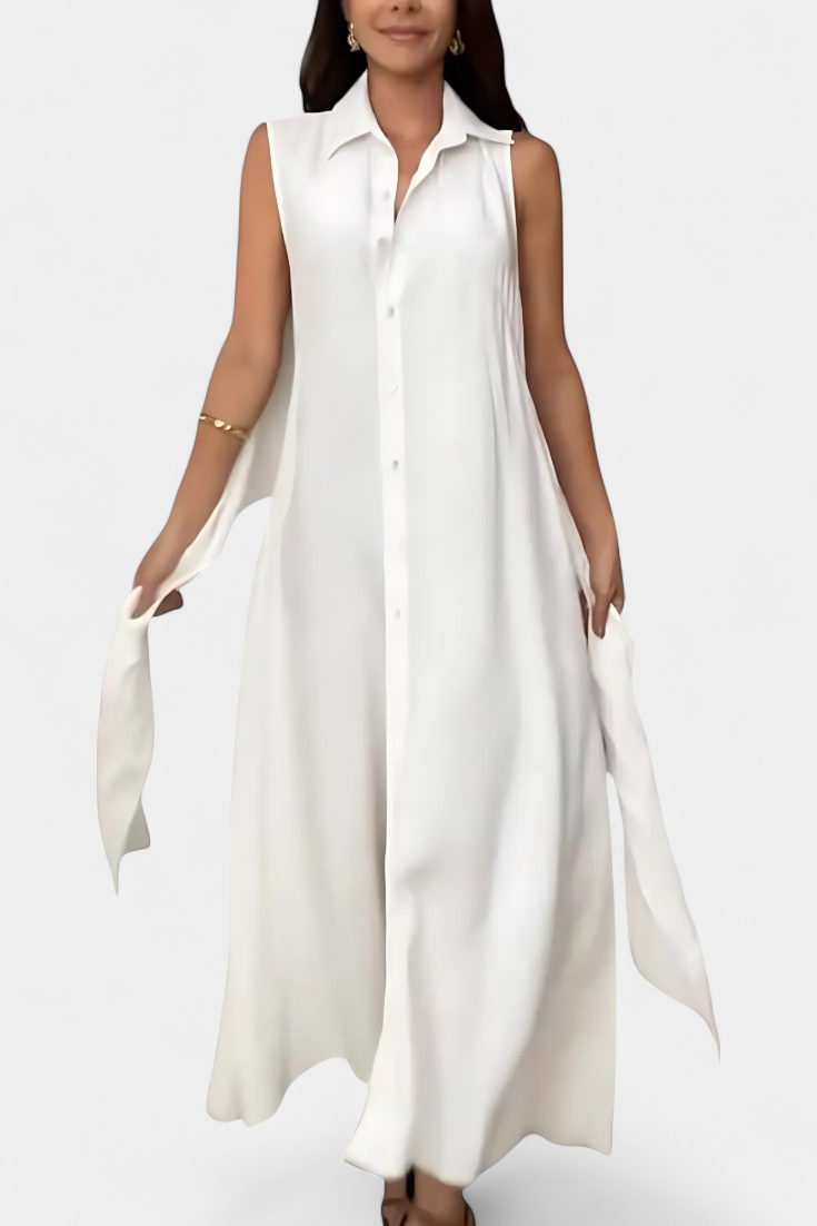 Meryl – Hemdblusenkleid für Damen mit Knöpfen und Gürtel – Ansicht 13