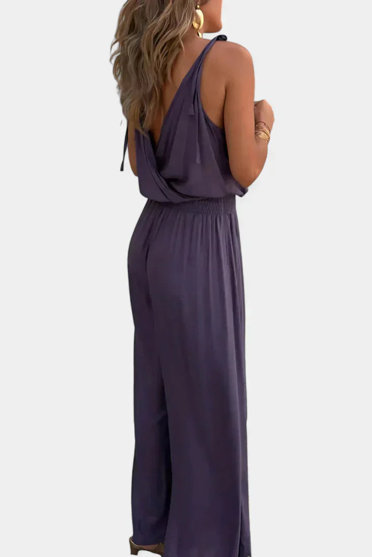 Donatella – Damen-Jumpsuit mit goldenen Details – Ansicht 7