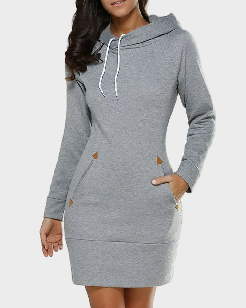 Haven – Kapuzenkleid aus Baumwollmischgewebe – Ansicht 5
