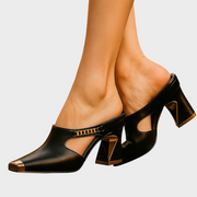 Irene – Metallische Pumps für Damen mit offenem Schnitt – Ansicht 5