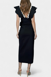 Elegantes Damen-Top Fabiana mit Volants und Kontrastnähten – Ansicht 2