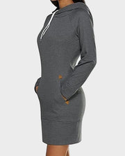 Haven – Kapuzenkleid aus Baumwollmischgewebe
