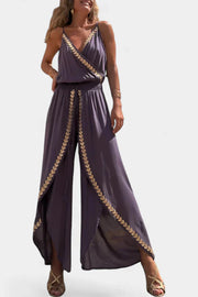 Donatella – Damen-Jumpsuit mit goldenen Details – Ansicht 5