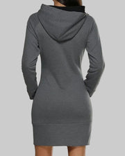 Haven – Kapuzenkleid aus Baumwollmischgewebe – Ansicht 2