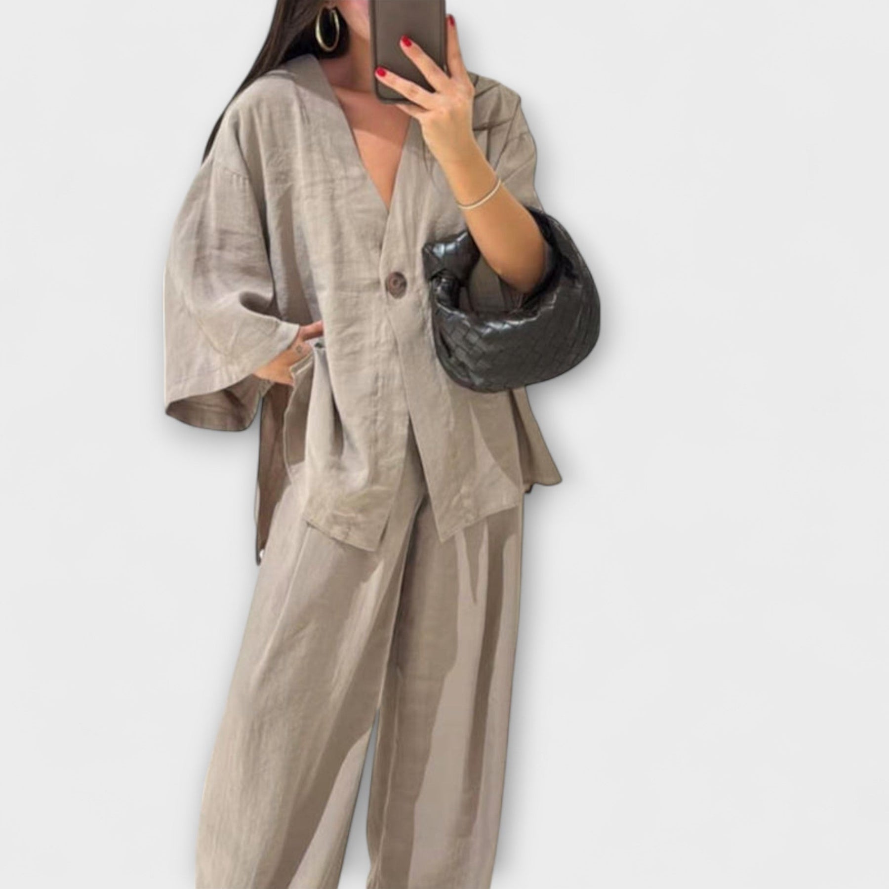 Damen-Freizeitset Jacqueline mit Top und Hose – Ansicht 3