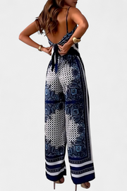Leonie – Damen-Set mit Bandeau-Top und weiter Hose im Paisleymuster – Ansicht 6