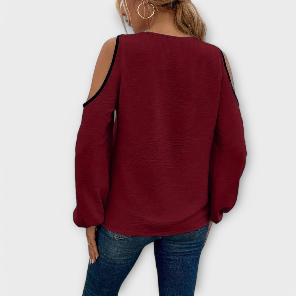 Scarlett - Bluse mit eckigem Ausschnitt