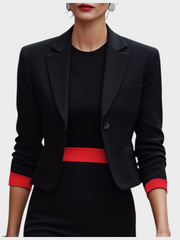 Vicky – Damen-Set aus Kontrastblazer und ärmellosem Midikleid – Ansicht 2