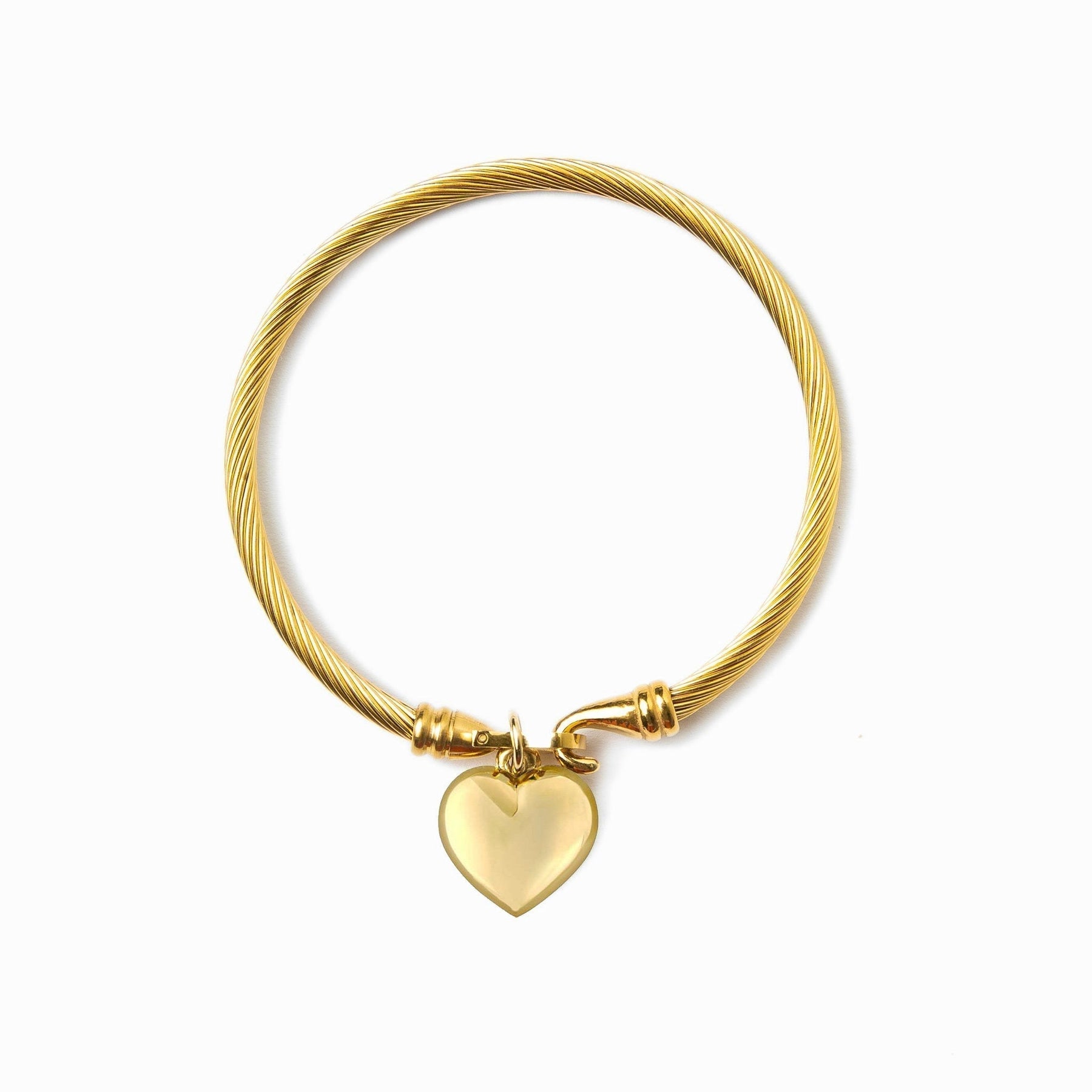 Goldenes herzförmiges Armband für Damen