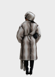 Karma – Weiße Damen-Wintermütze aus Kunstpelz – Ansicht 4