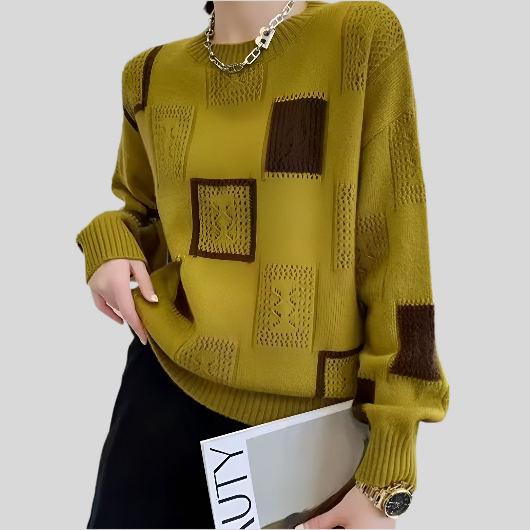 Alida – Schicker Damenpullover mit Rundhalsausschnitt – Ansicht 5