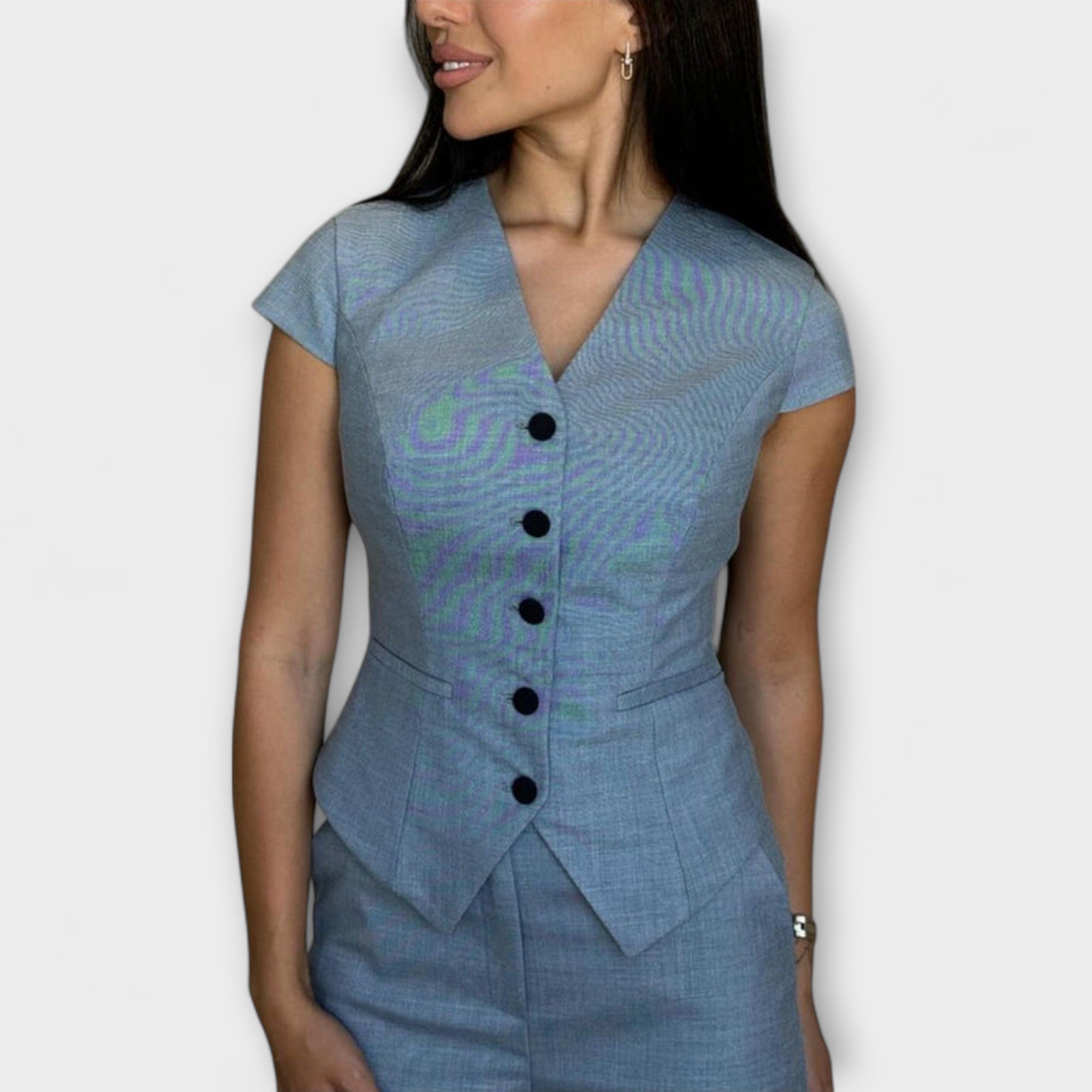 Ivy – Elegantes Set aus V-Ausschnitt und Hose