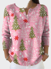 Maria – Weihnachtspullover für Damen mit Winterkiefern-Motiv – Ansicht 5