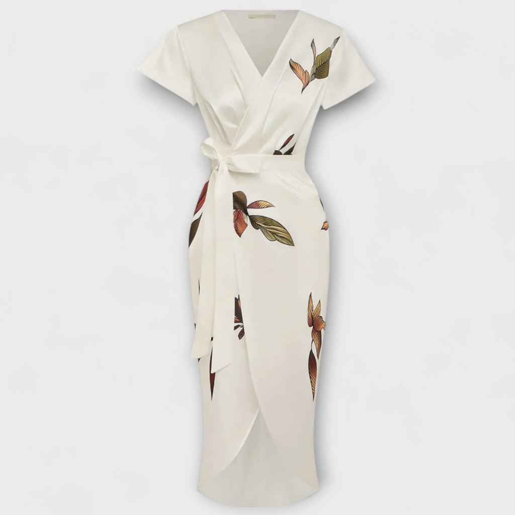 Satin-A-Linienkleid