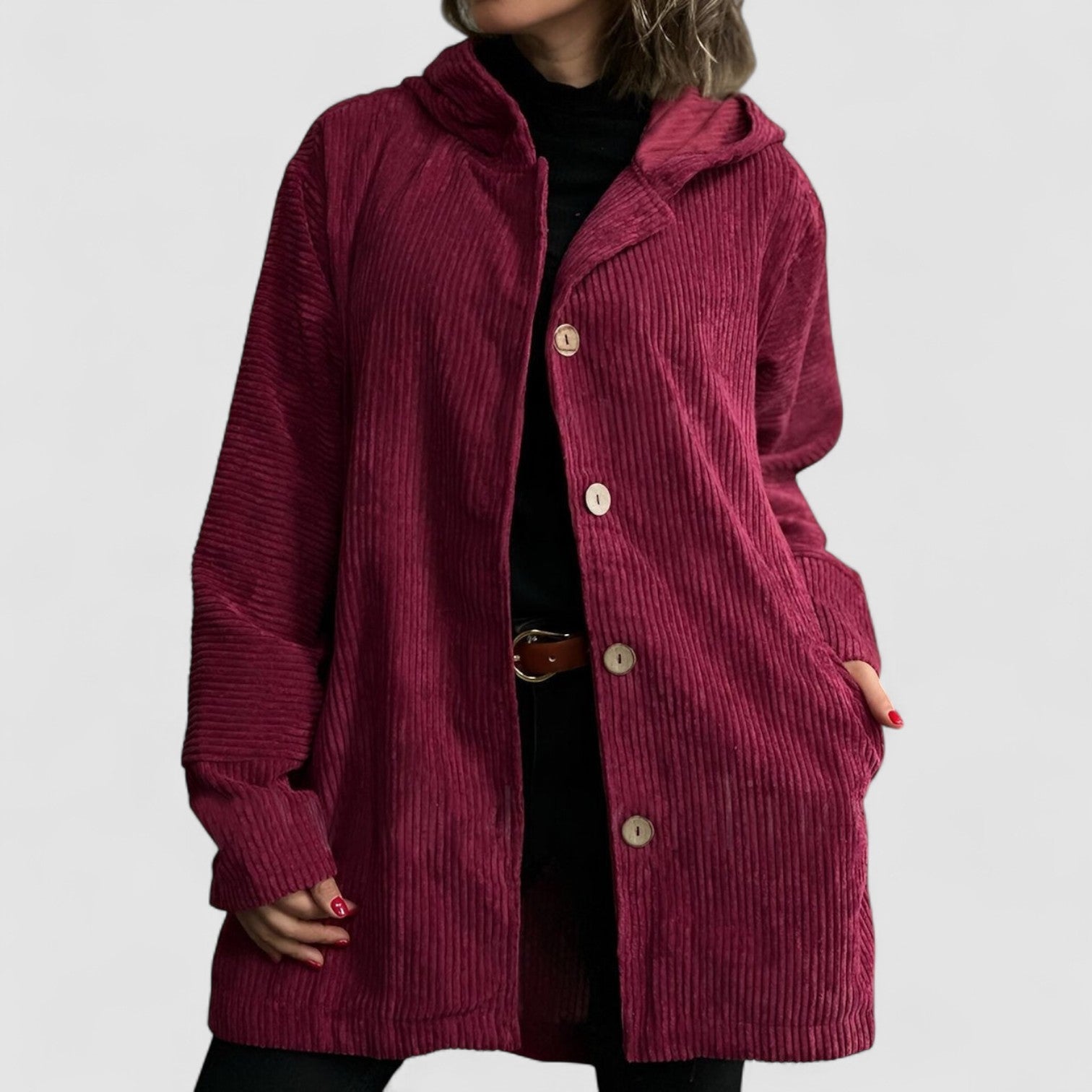 Cordia – Cordjacke für Damen mit Kapuze