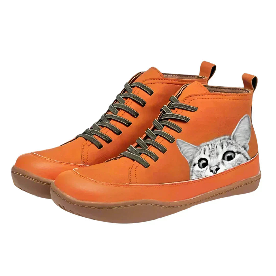 Damen-Stiefel Luna mit Katzen-Detail