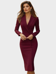 Camille – Tailliertes Midi-Kleid im Blazer-Stil – Ansicht 10
