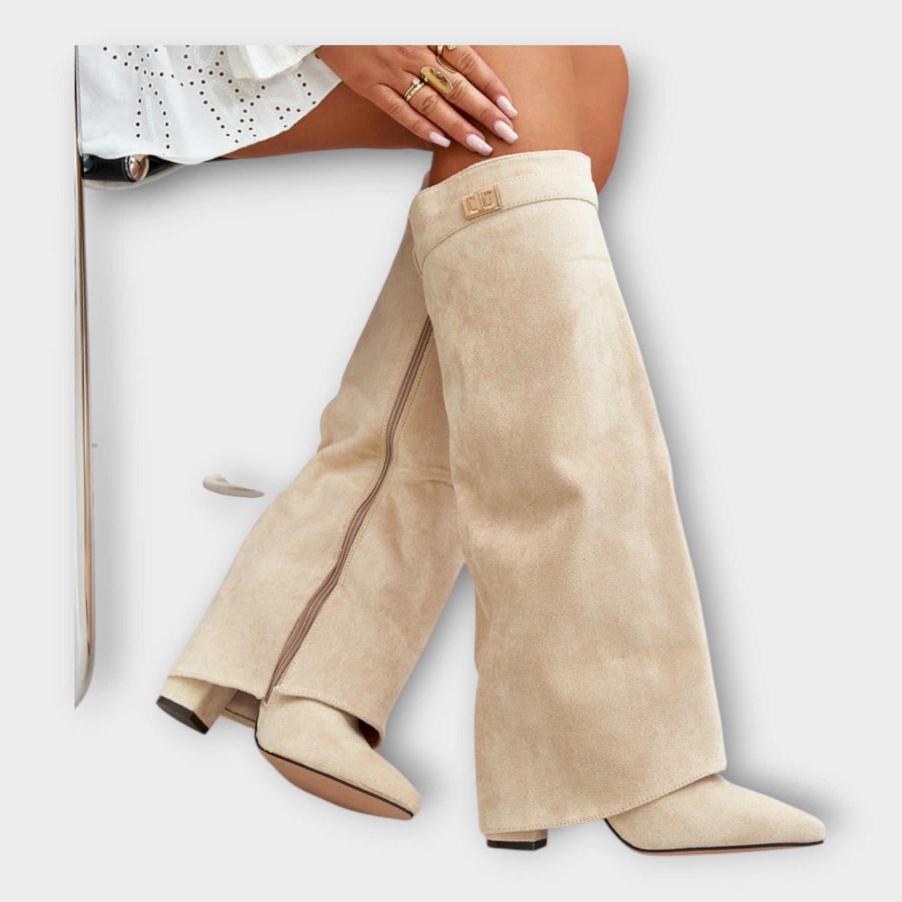 Elegante hohe Stiefel für Damen in zeitlosem Design – Ansicht 9
