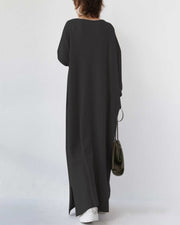 Eudora – Elegantes Maxikleid für Damen mit V-Ausschnitt – Ansicht 4