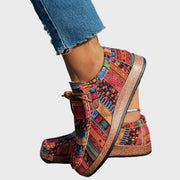 Bunte Boho-Schuhe für Damen mit Patchwork-Muster