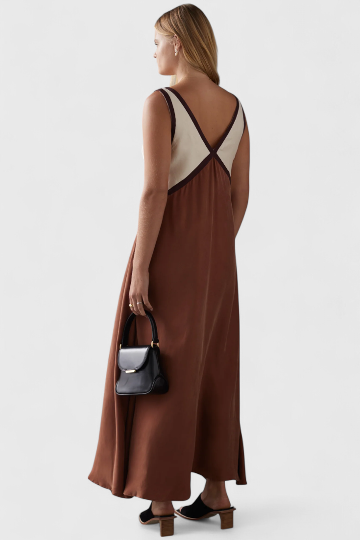 Diamond – Boho-Maxikleid für Damen mit V-Ausschnitt – Ansicht 2