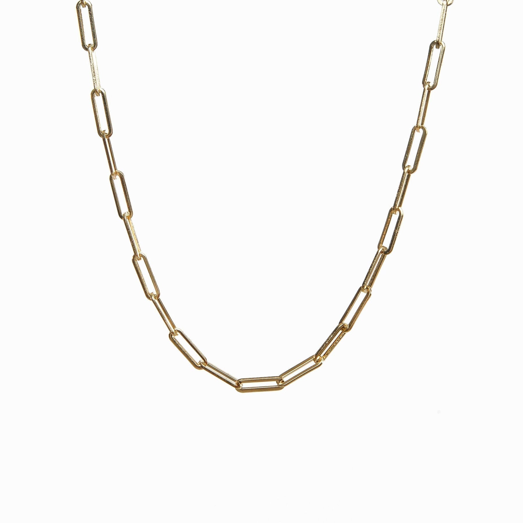 Goldene Halskette mit Clip-Design für Damen