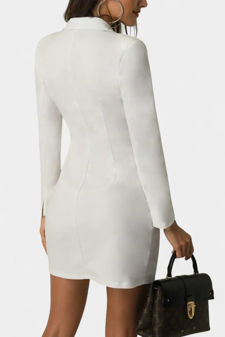 Heidi Elegantes Blazer-Kleid mit doppeltem Schlag