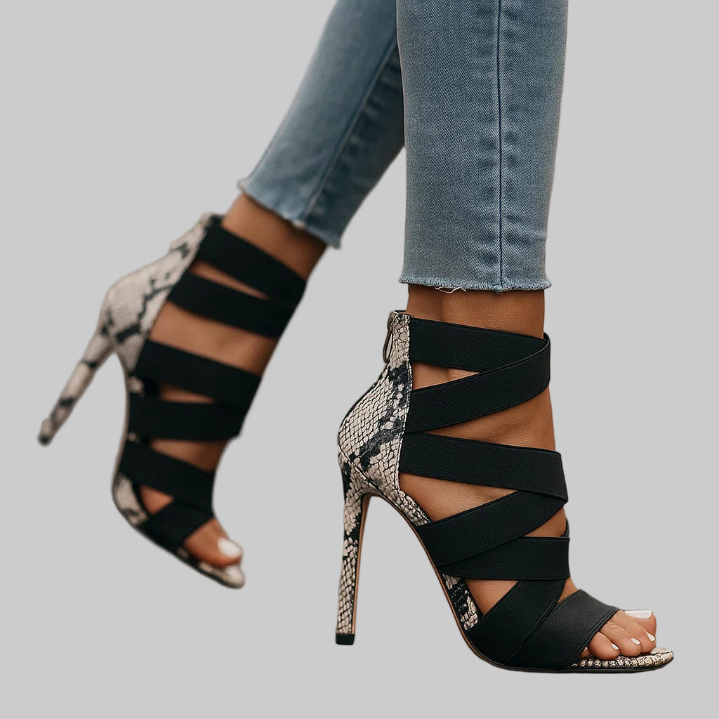Natalia Voss – Pumps für Damen mit Schlangenhautstruktur – Ansicht 4