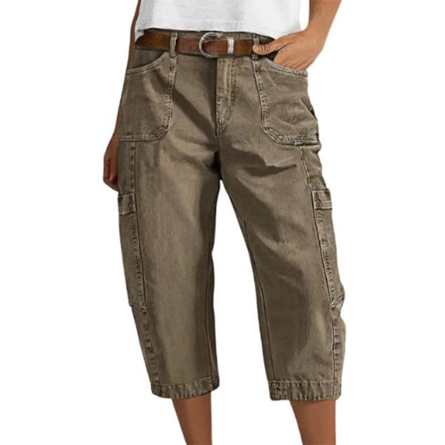 Birgit | Cargo-Caprihose für Damen