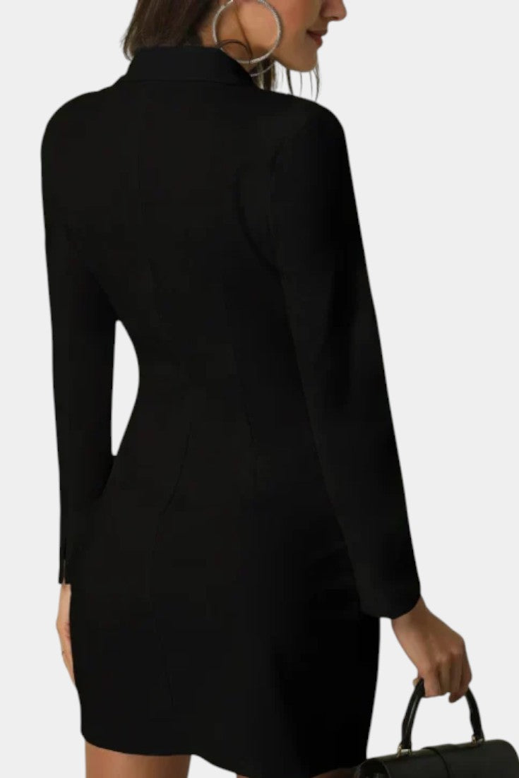 Heidi Elegantes Blazer-Kleid mit doppeltem Schlag