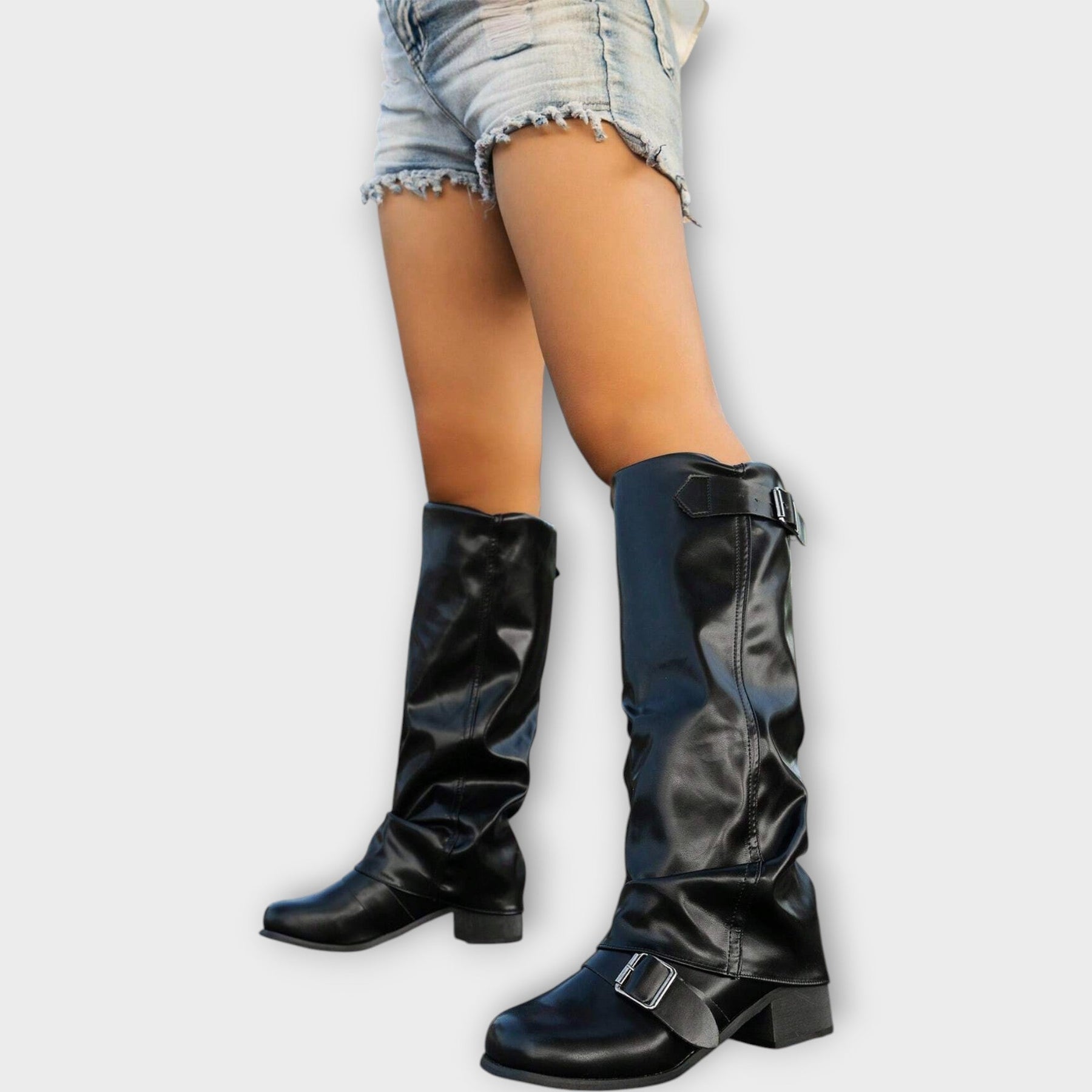 Rowan Slouch – Lederstiefeletten für Damen mit niedrigem Absatz – Ansicht 5