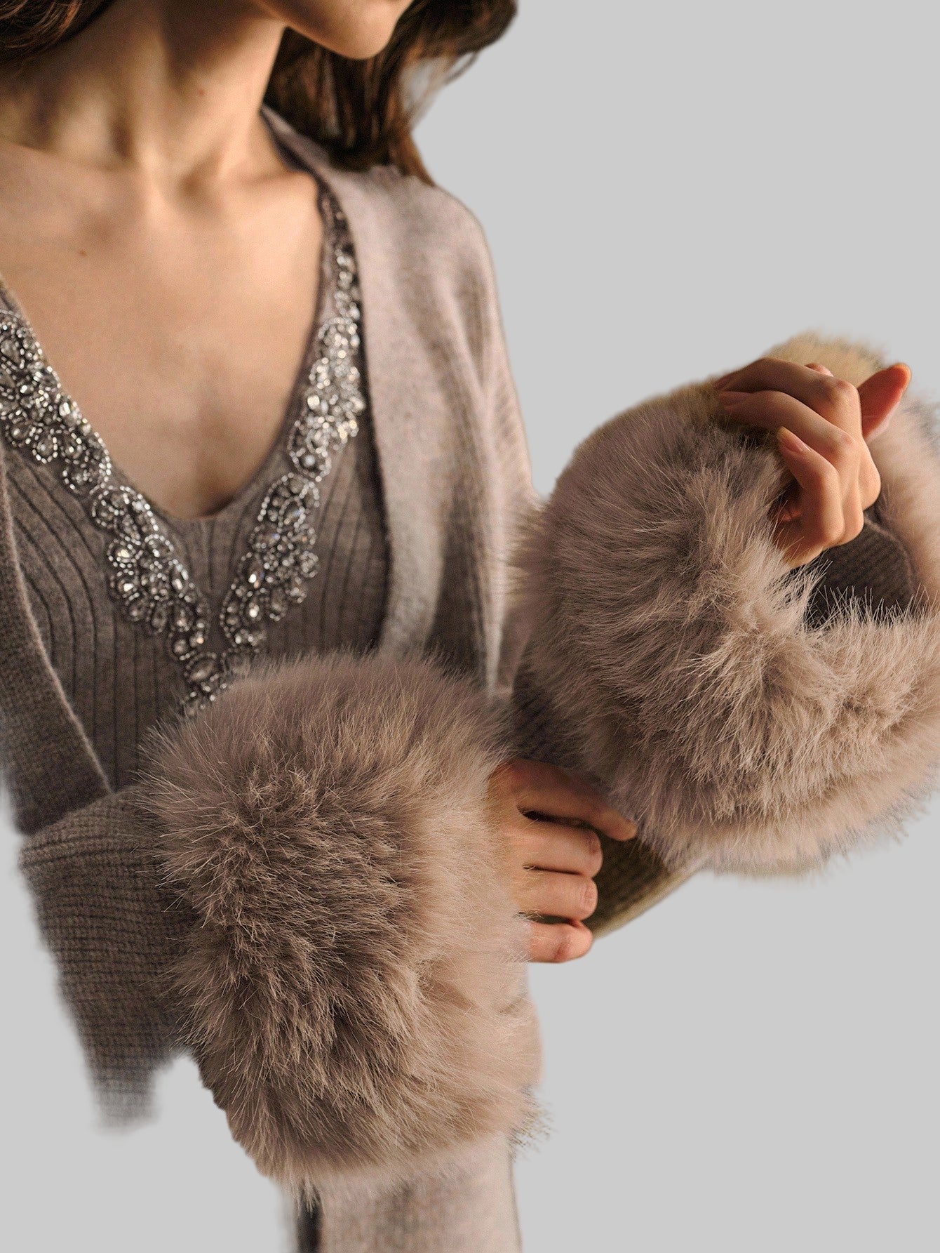 Eira – Verzierte Bluse für Damen mit passendem Bolero – Ansicht 5