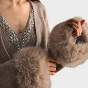 Eira – Verzierte Damenbluse mit passender Jacke – Ansicht 3