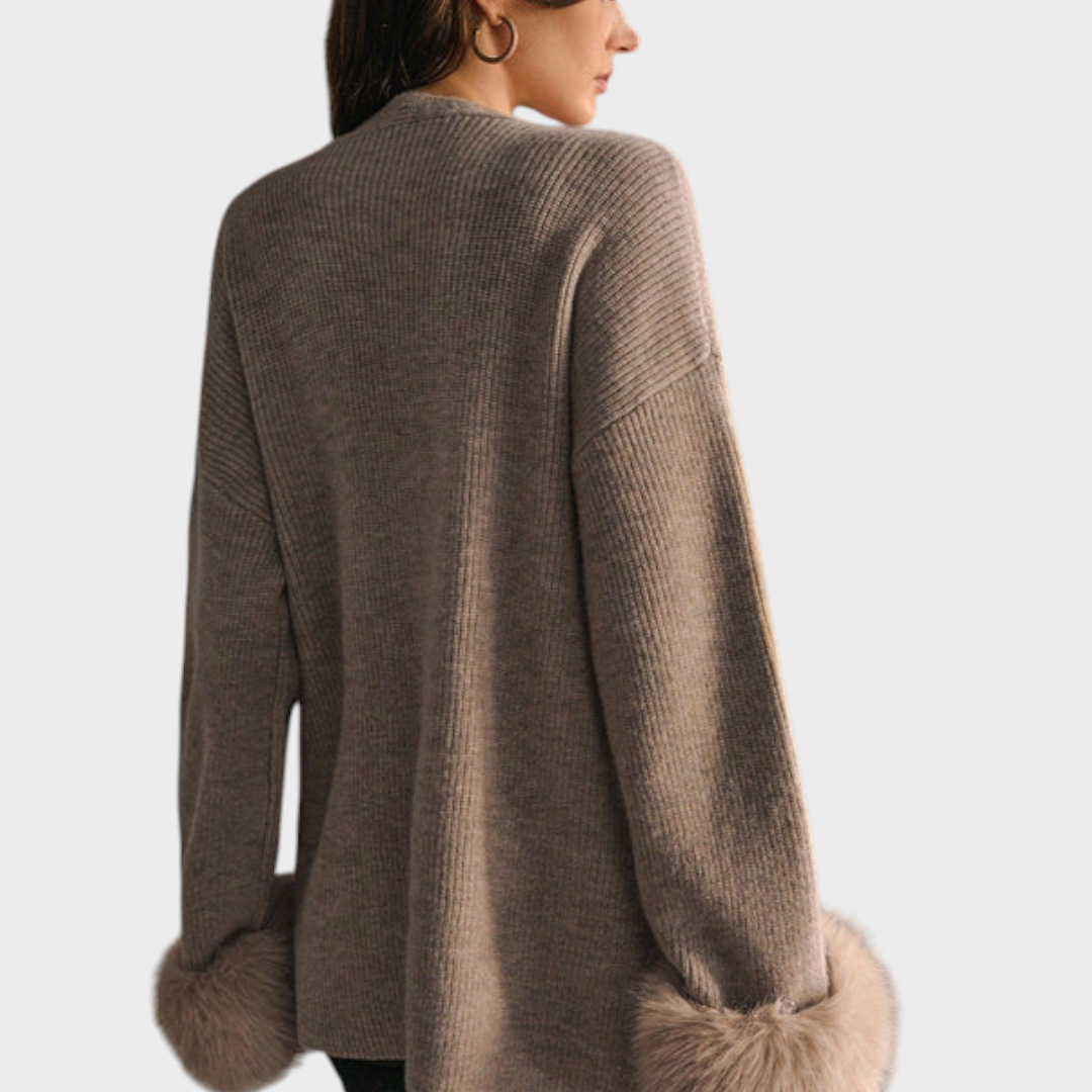 Eira – Verzierte Damenbluse mit passender Jacke – Ansicht 4