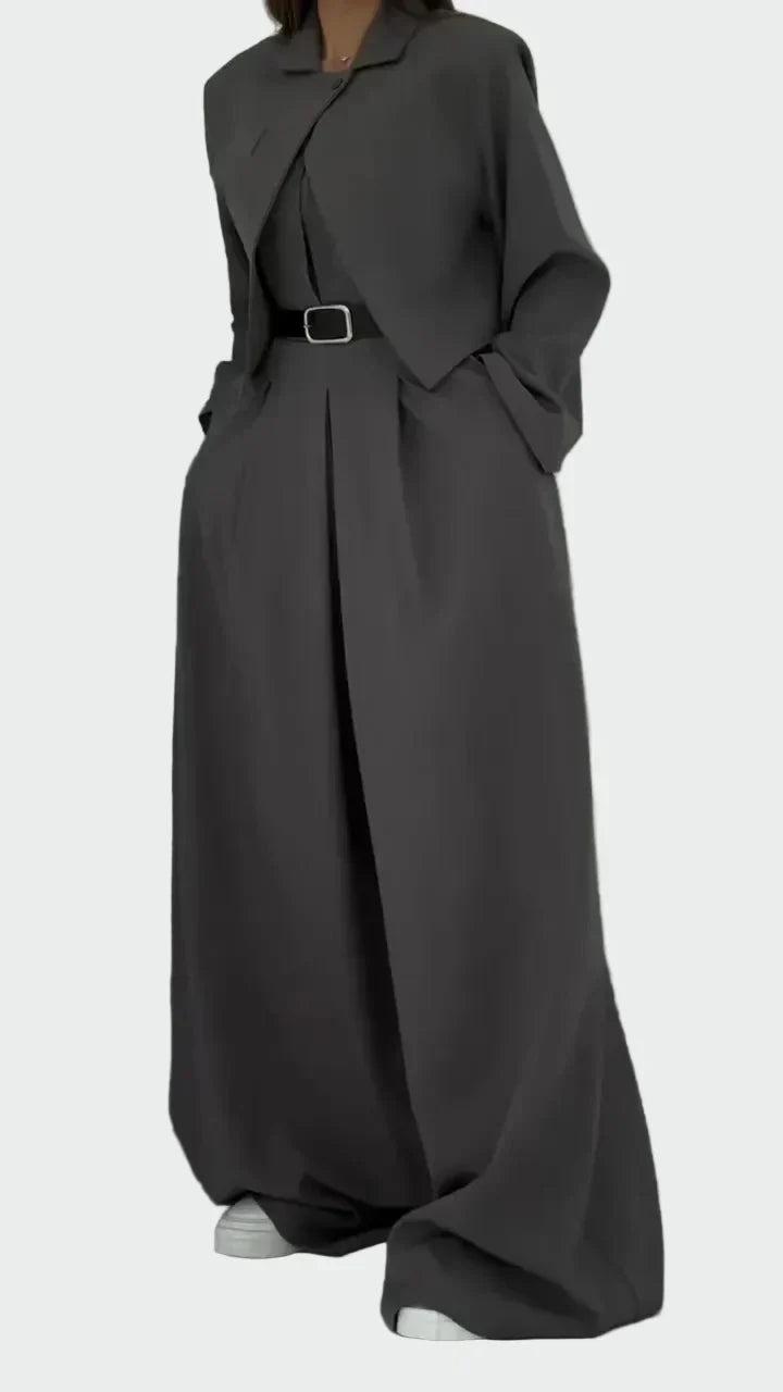 Elegantes Damen-Set aus Bustier und Strickjacke – Ansicht 3