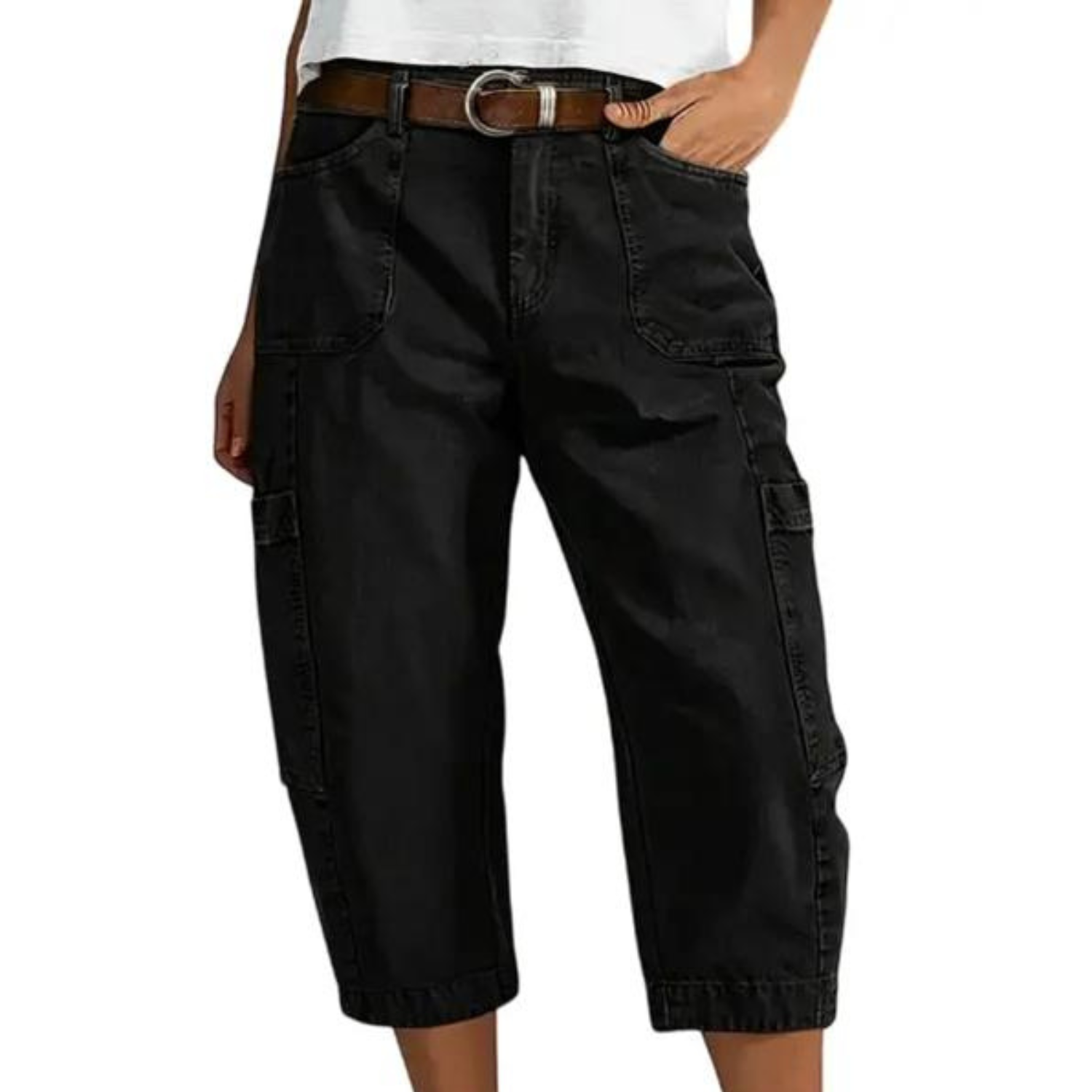 Birgit | Cargo-Caprihose für Damen