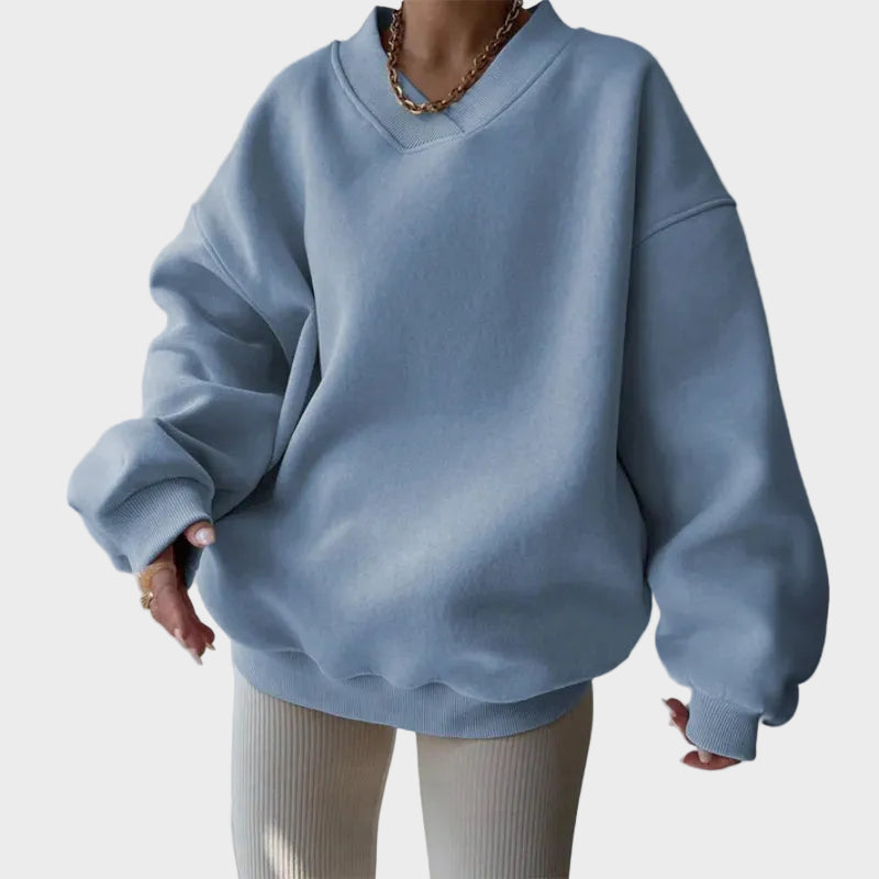 Luvien – Oversized Pullover für Damen aus Baumwollmischung – Ansicht 3