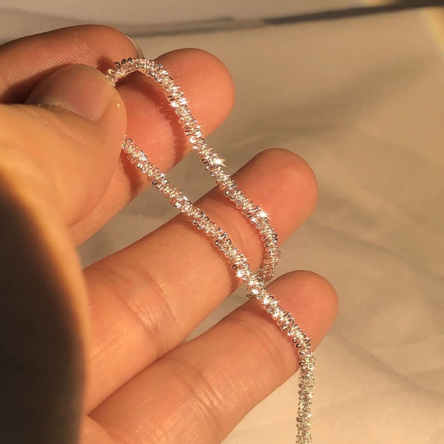Glänzendes Damenarmband aus 925er Silber – Ansicht 2
