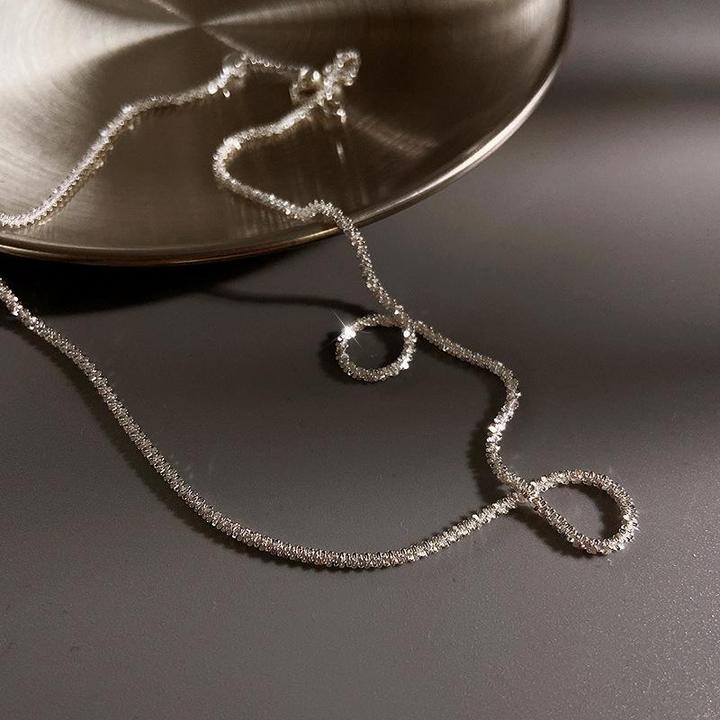 Silbernes Halsketten-Set aus 925er Silber mit Sternmotiv – Ansicht 4